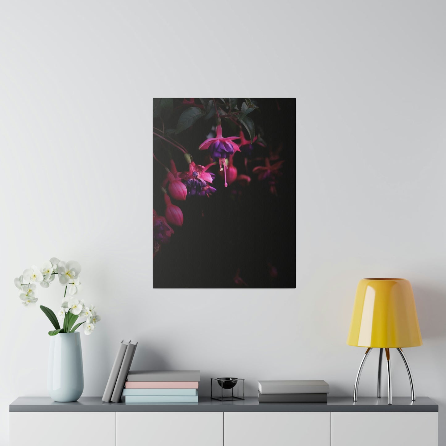 Flowers on Matte Canvas, Stretched, 0.75"
