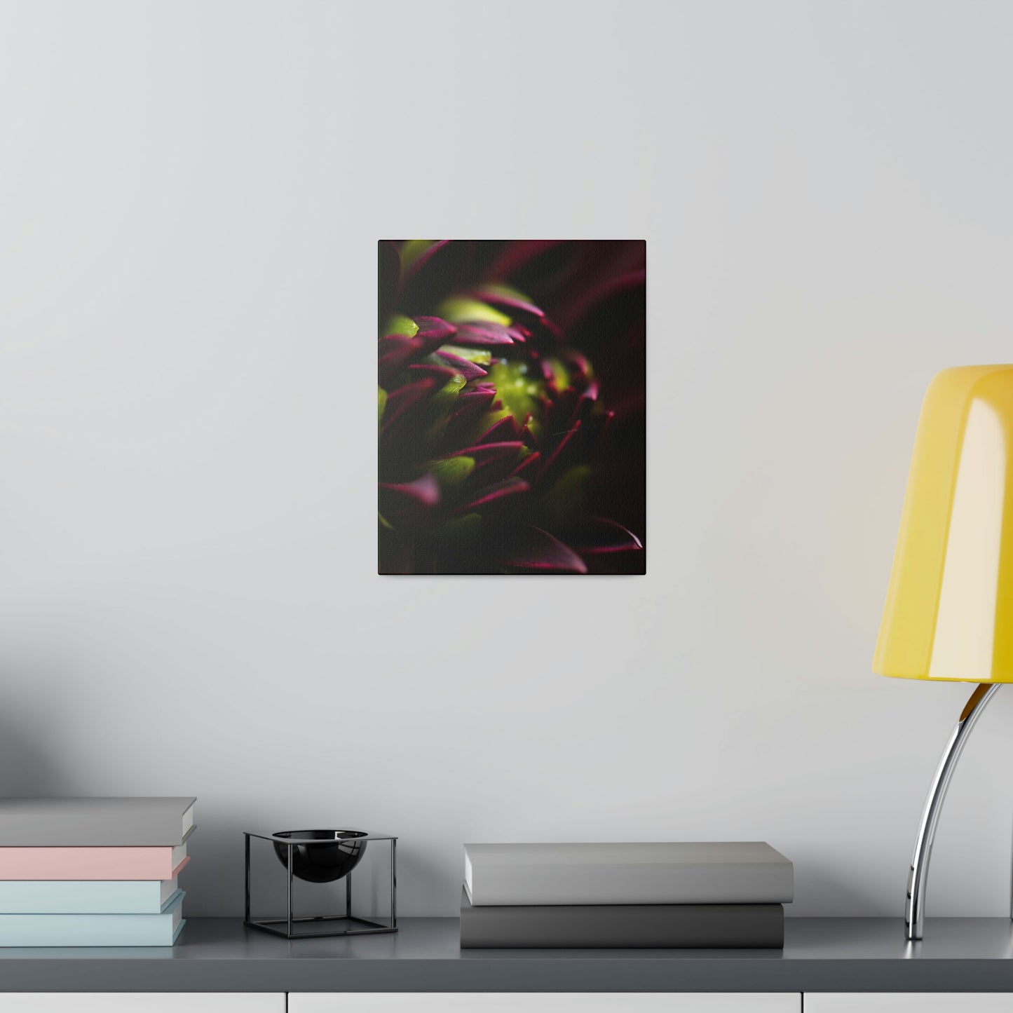 Purple Dahlia on Matte Canvas, Stretched, 0.75"