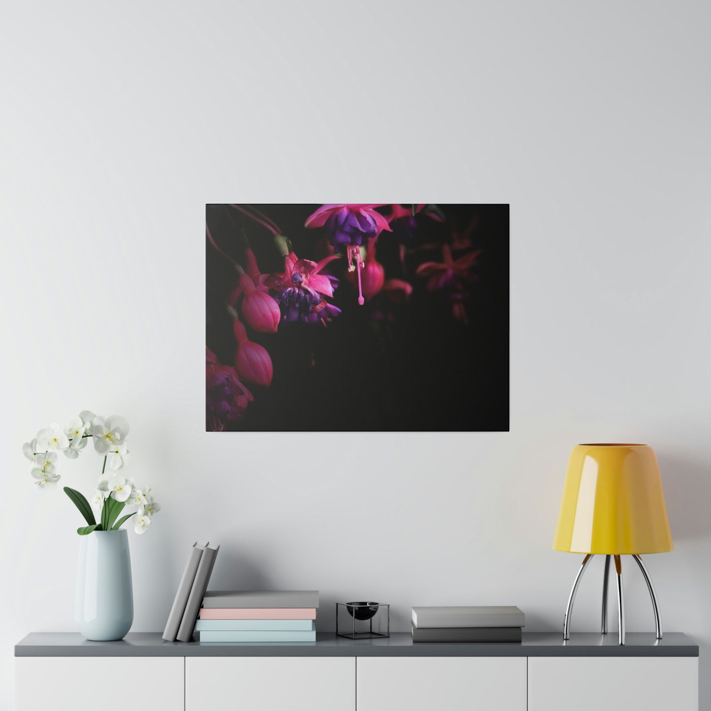 Flowers on Matte Canvas, Stretched, 0.75"