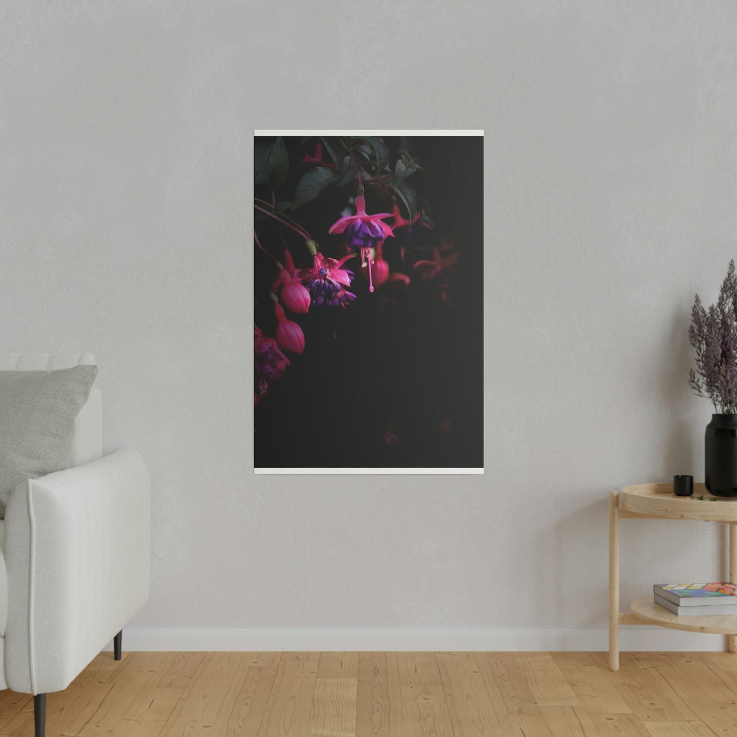 Flowers on Matte Canvas, Stretched, 0.75"