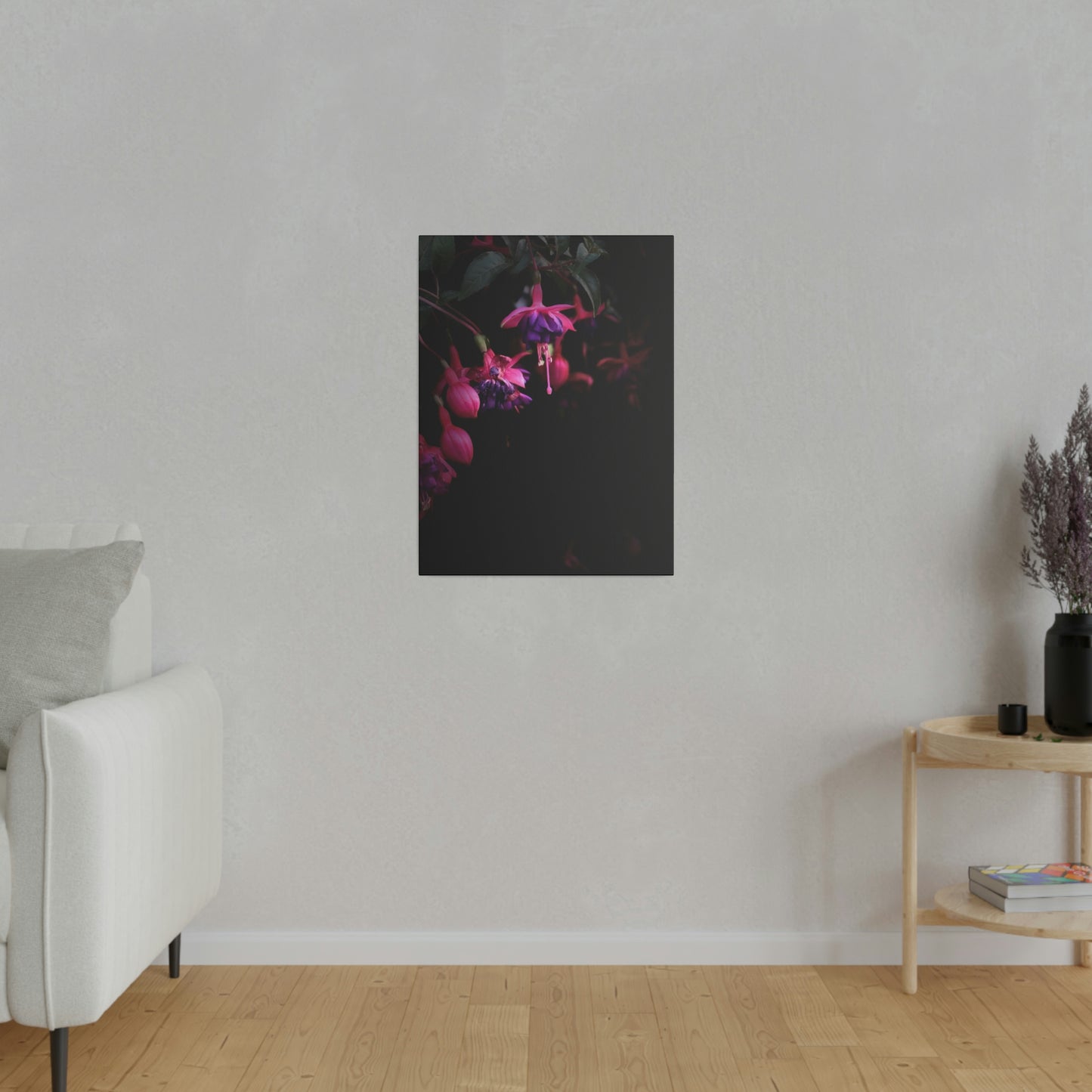 Flowers on Matte Canvas, Stretched, 0.75"