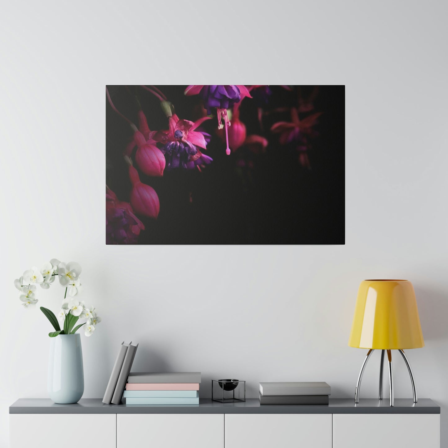 Flowers on Matte Canvas, Stretched, 0.75"