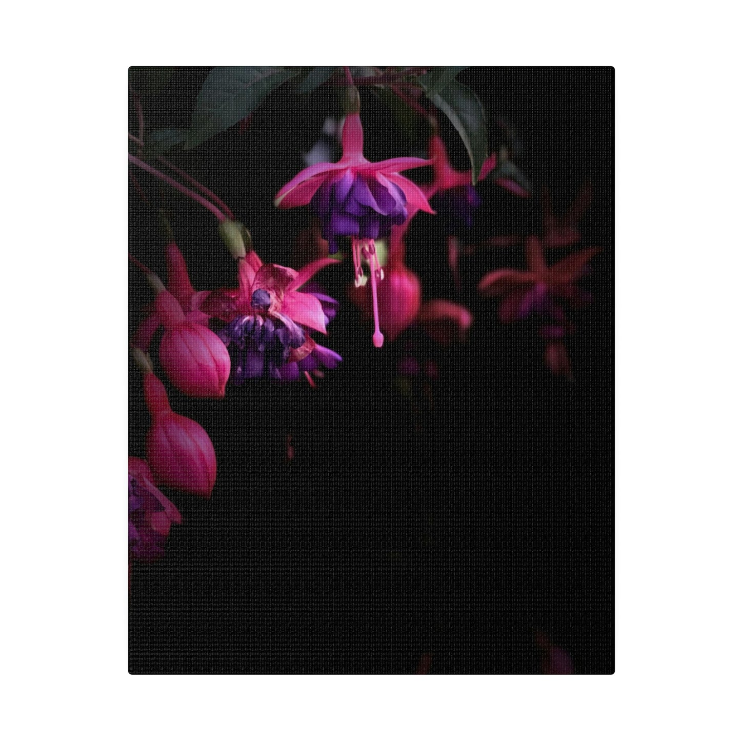 Flowers on Matte Canvas, Stretched, 0.75"