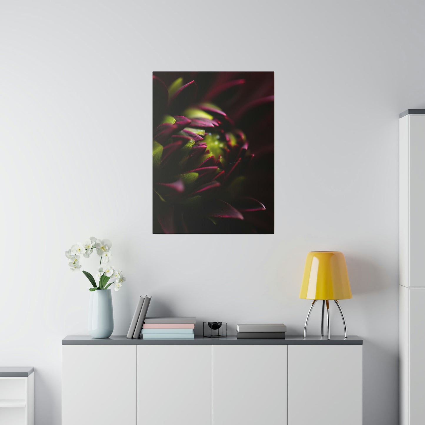 Purple Dahlia on Matte Canvas, Stretched, 0.75"