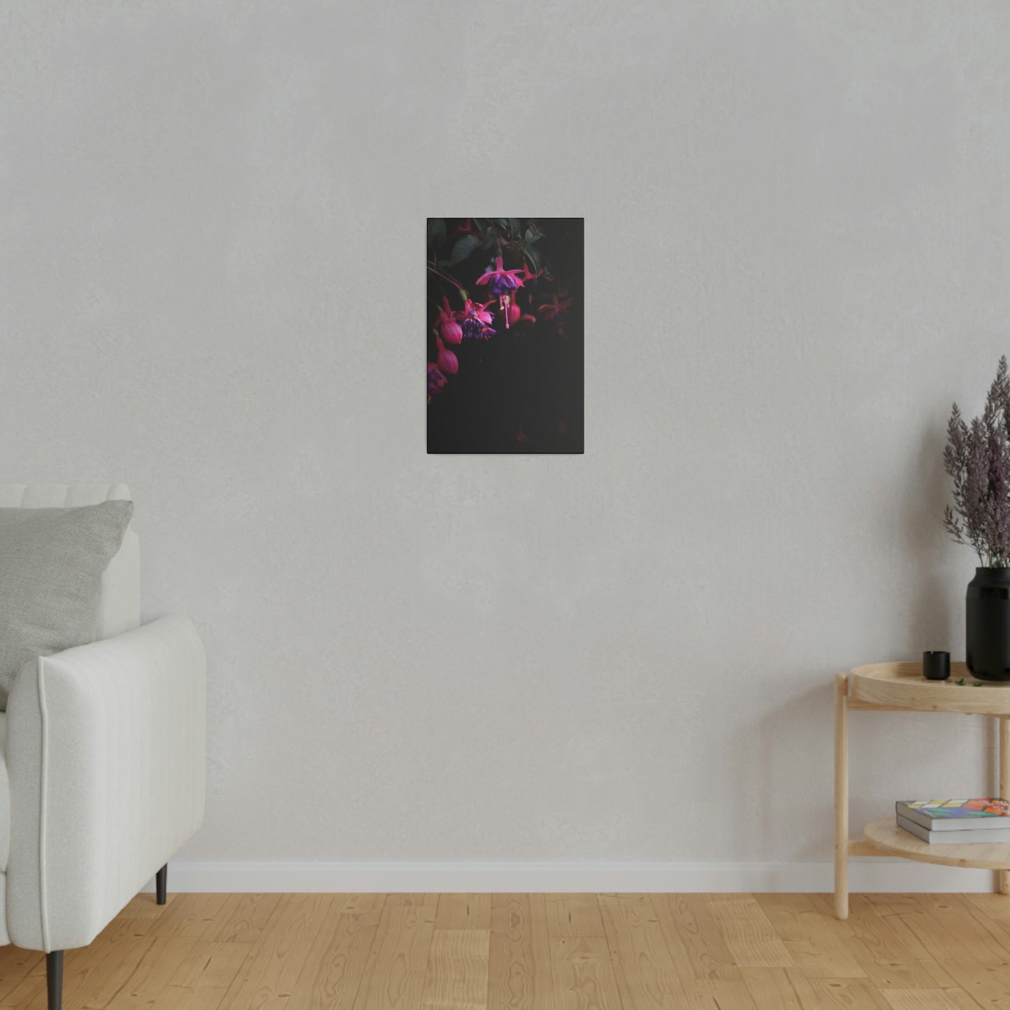 Flowers on Matte Canvas, Stretched, 0.75"