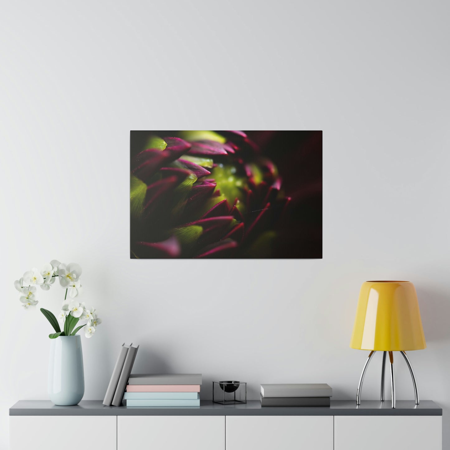 Purple Dahlia on Matte Canvas, Stretched, 0.75"