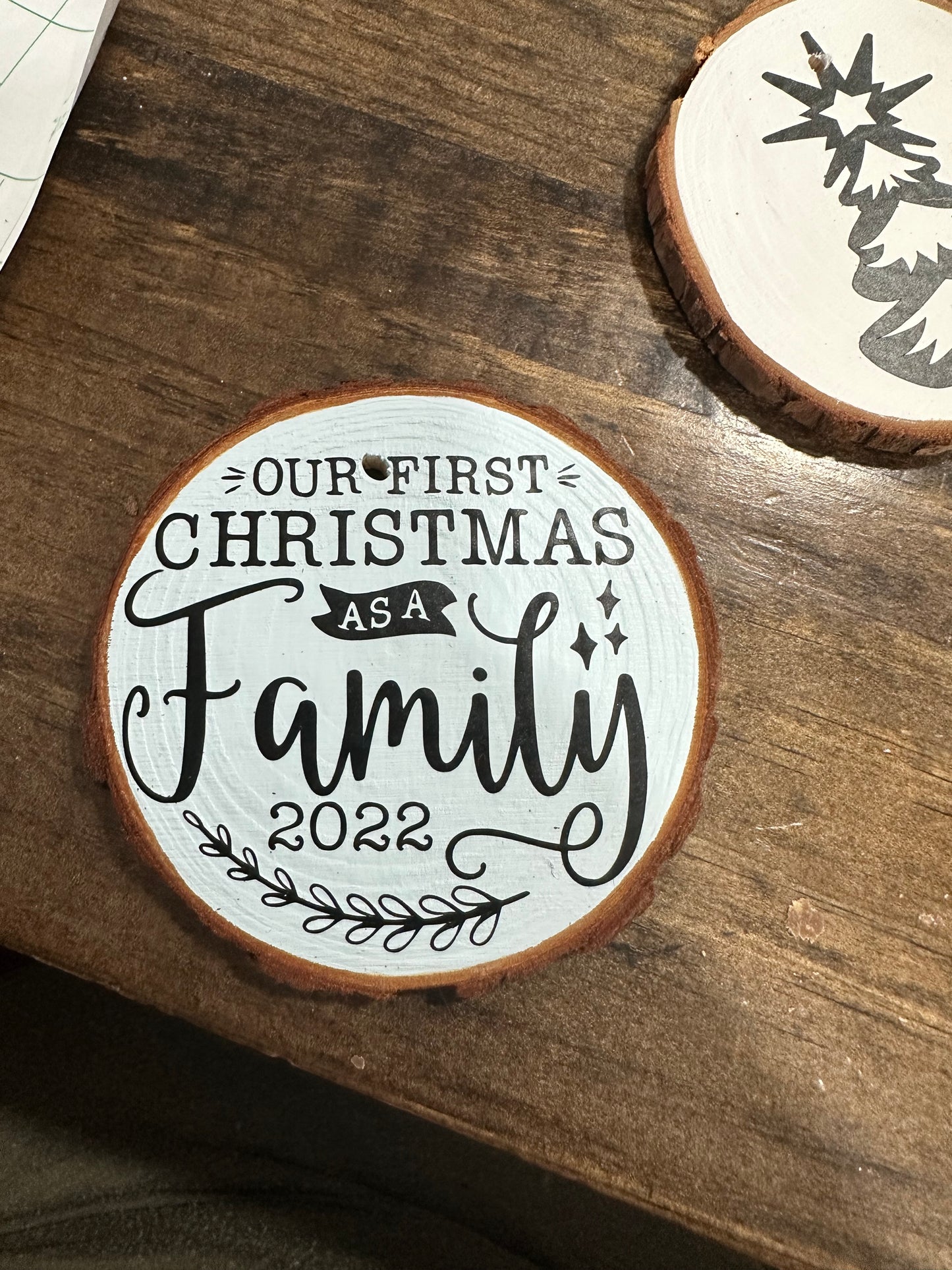 Custom circular Christmas Ornaments