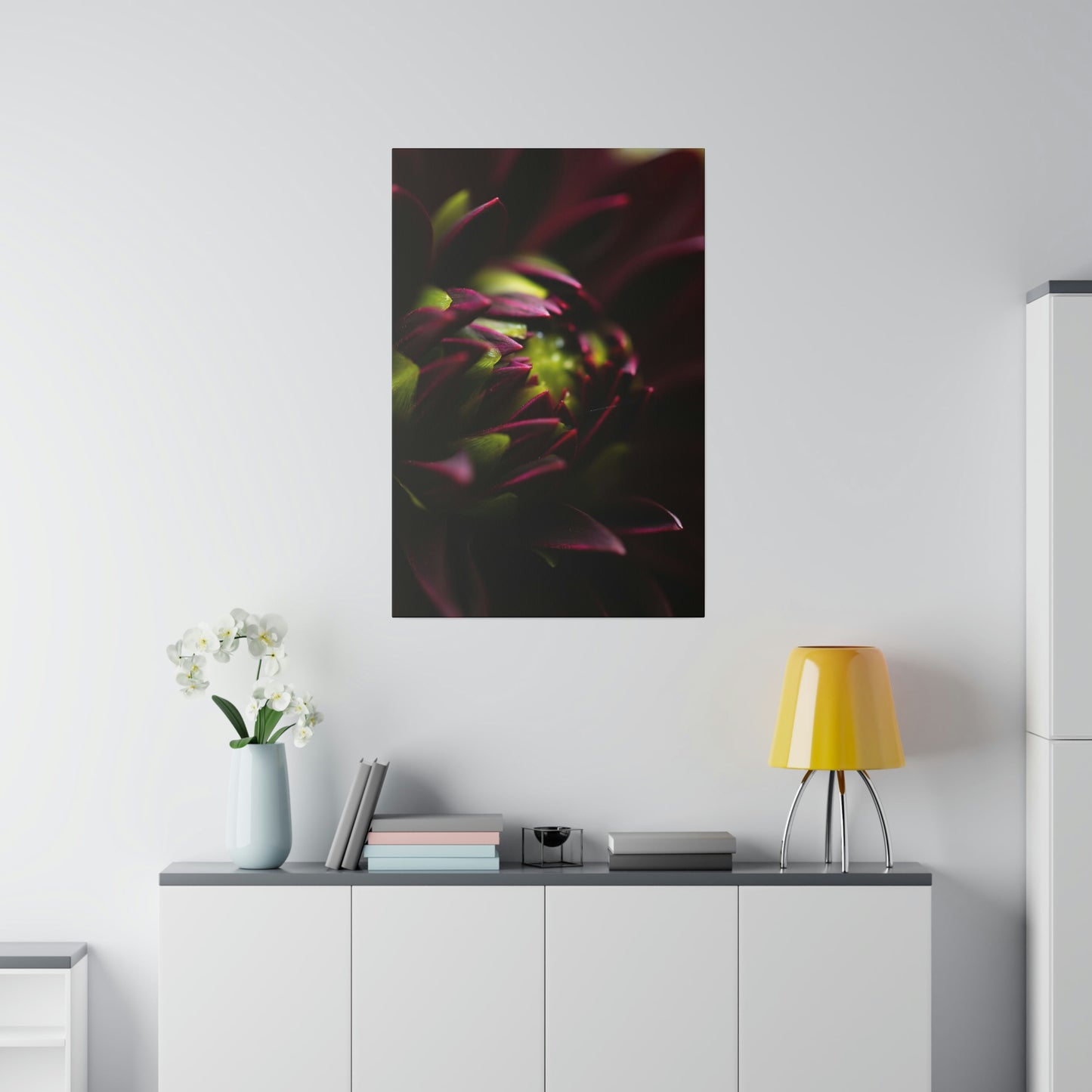 Purple Dahlia on Matte Canvas, Stretched, 0.75"