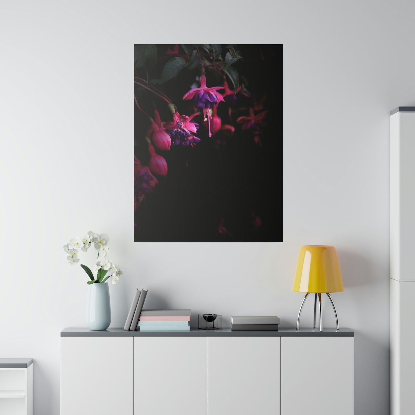 Flowers on Matte Canvas, Stretched, 0.75"