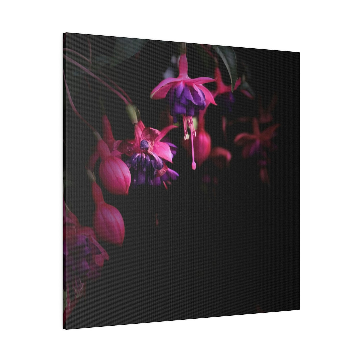 Flowers on Matte Canvas, Stretched, 0.75"