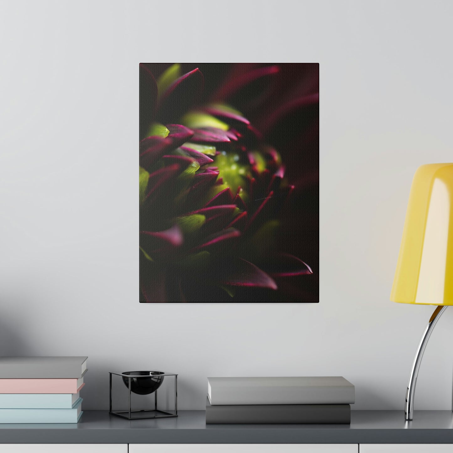 Purple Dahlia on Matte Canvas, Stretched, 0.75"