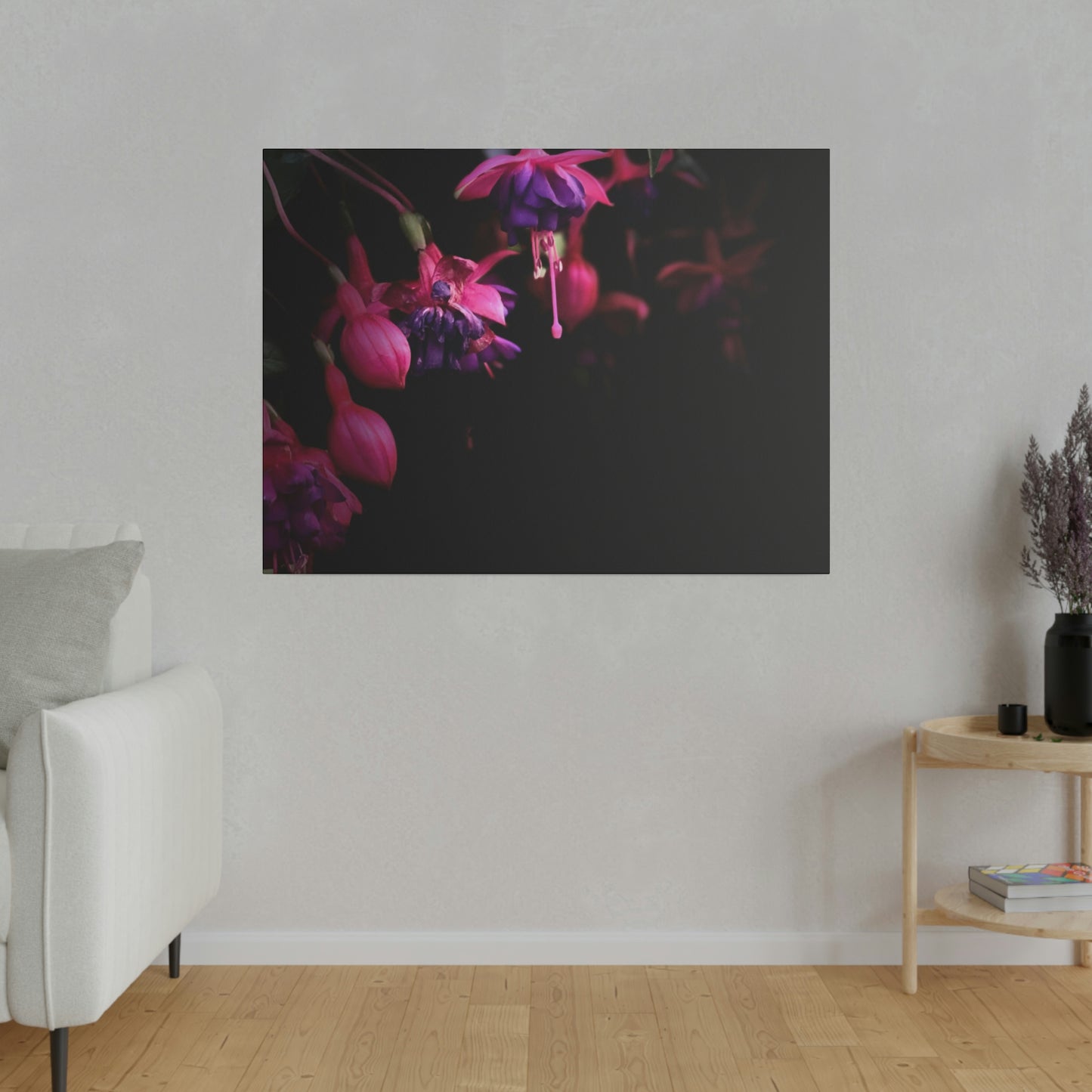 Flowers on Matte Canvas, Stretched, 0.75"