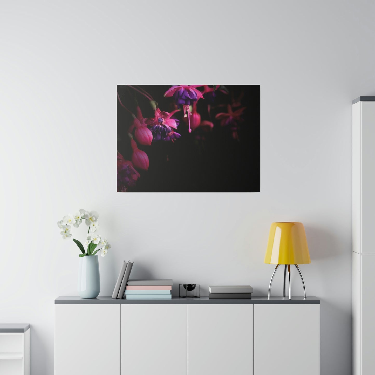 Flowers on Matte Canvas, Stretched, 0.75"