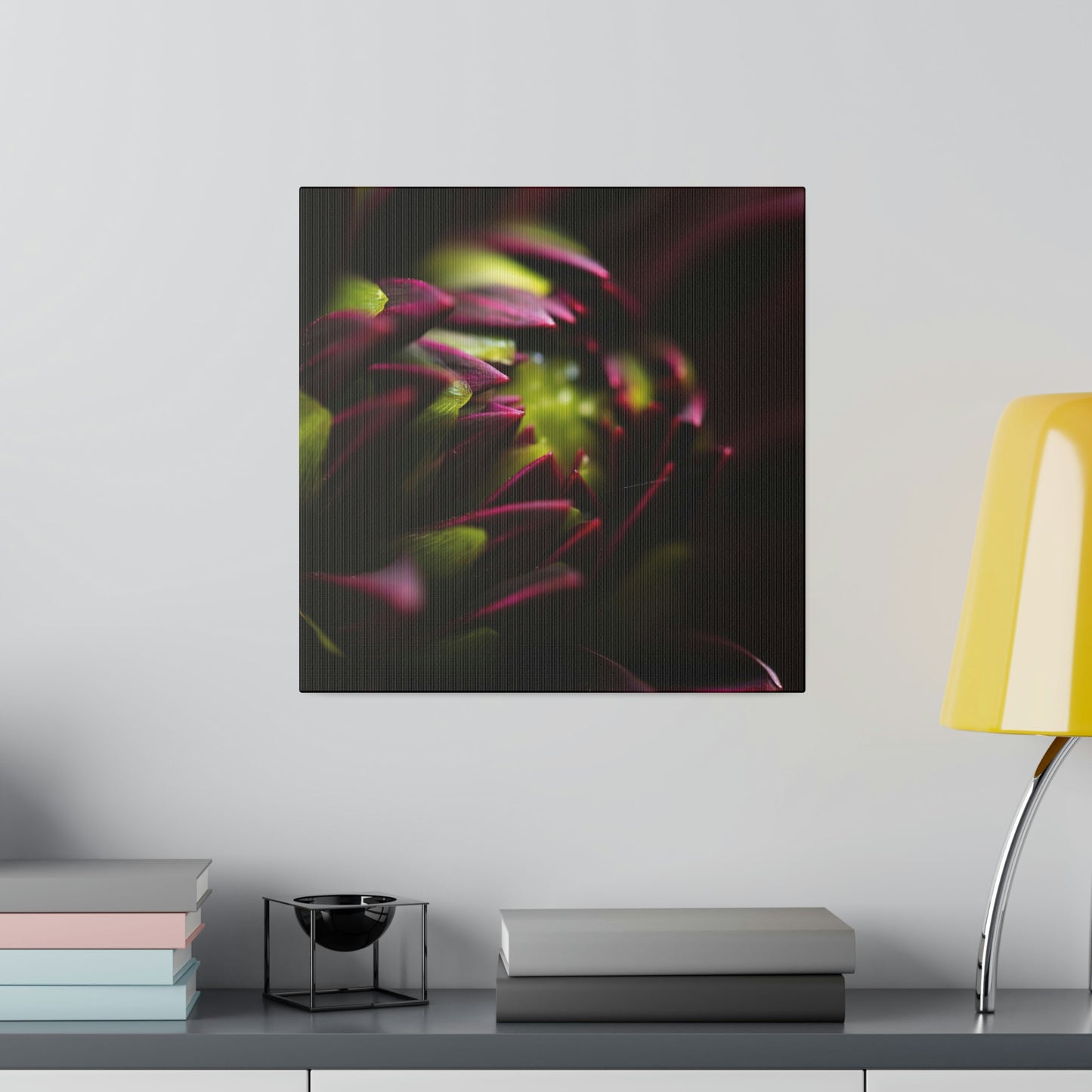 Purple Dahlia on Matte Canvas, Stretched, 0.75"