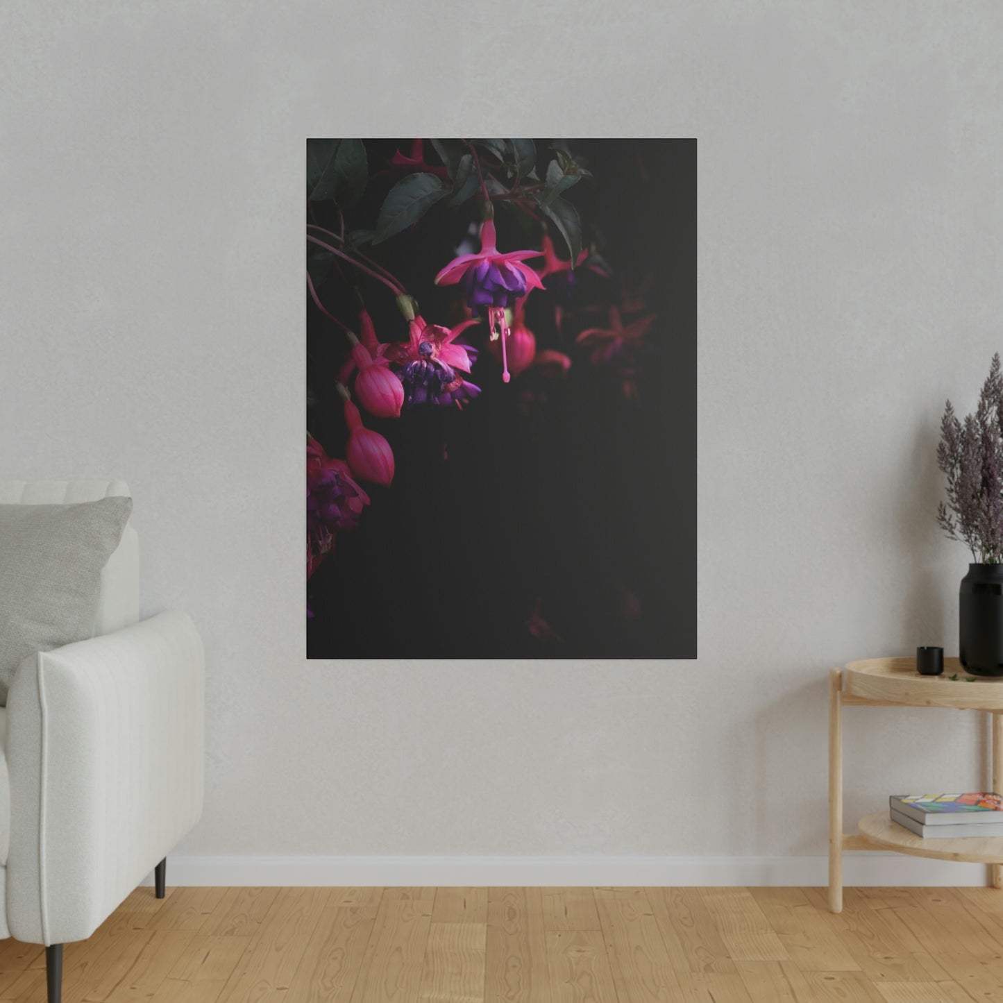 Flowers on Matte Canvas, Stretched, 0.75"