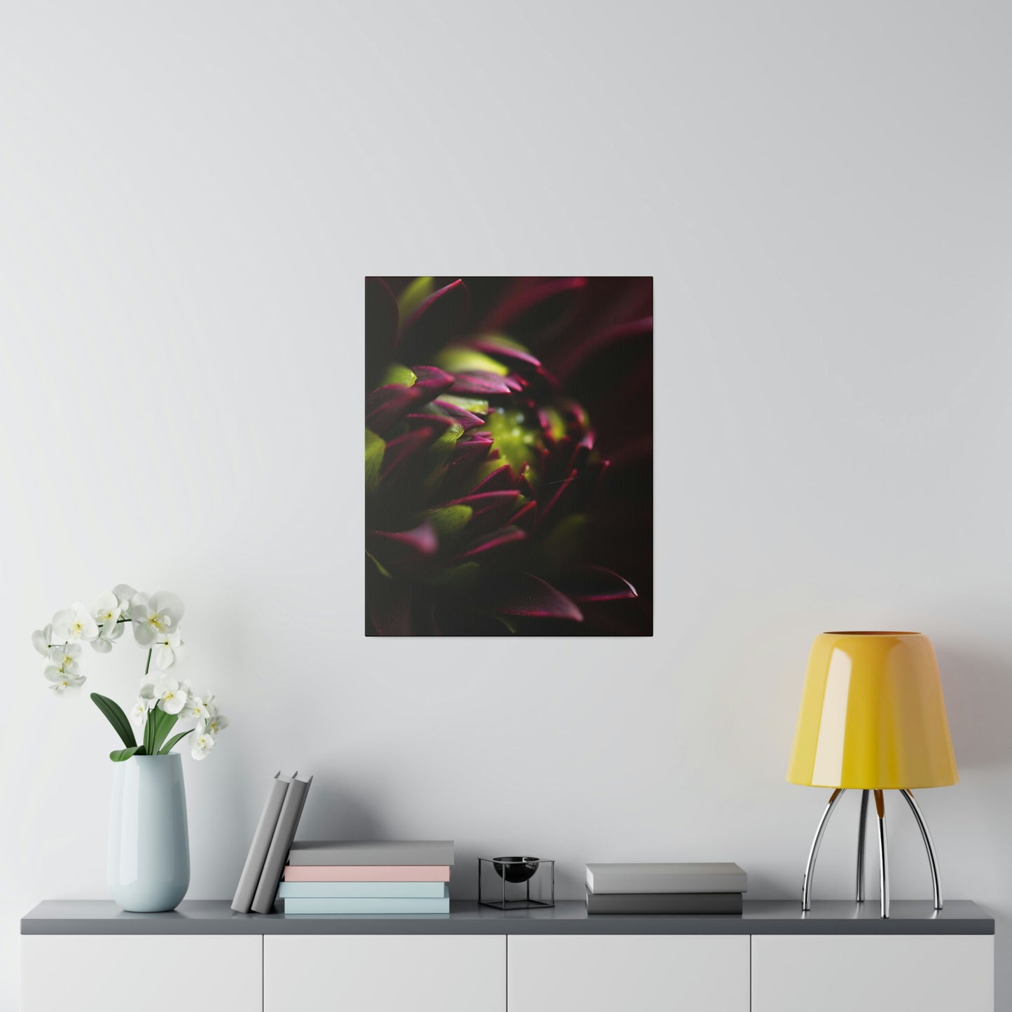 Purple Dahlia on Matte Canvas, Stretched, 0.75"
