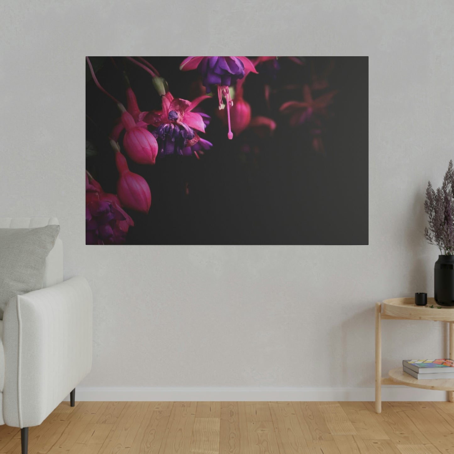 Flowers on Matte Canvas, Stretched, 0.75"