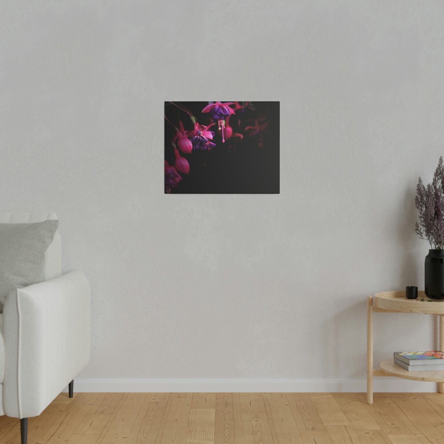 Flowers on Matte Canvas, Stretched, 0.75"