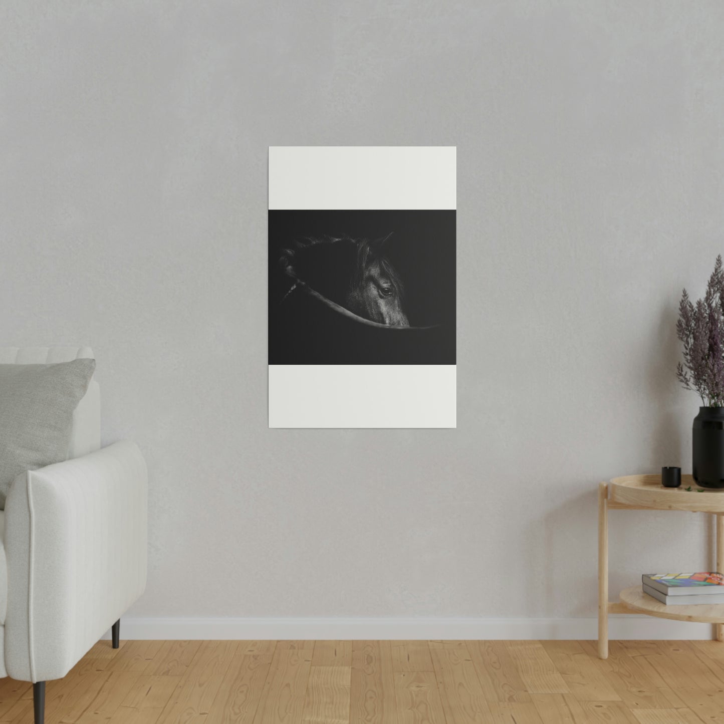 Black Beauty on Matte Canvas, Stretched, 0.75"