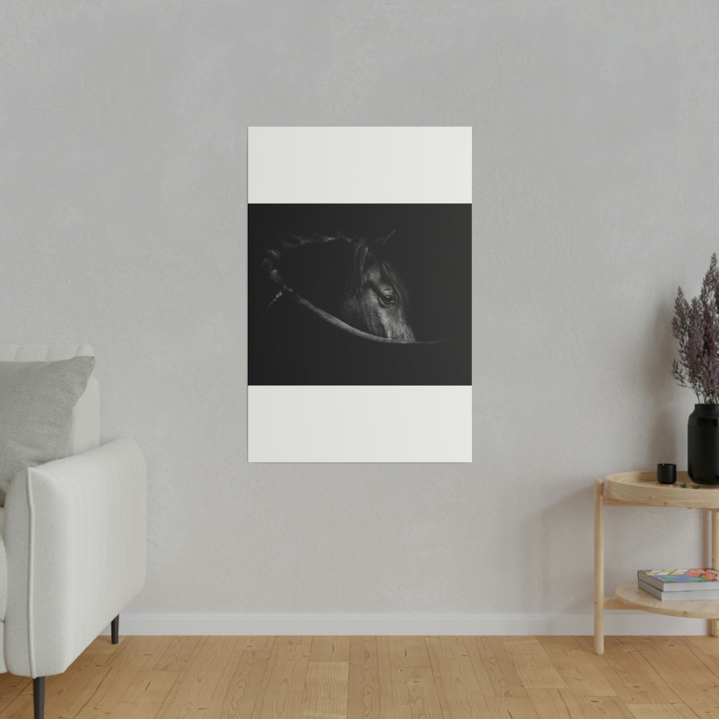 Black Beauty on Matte Canvas, Stretched, 0.75"