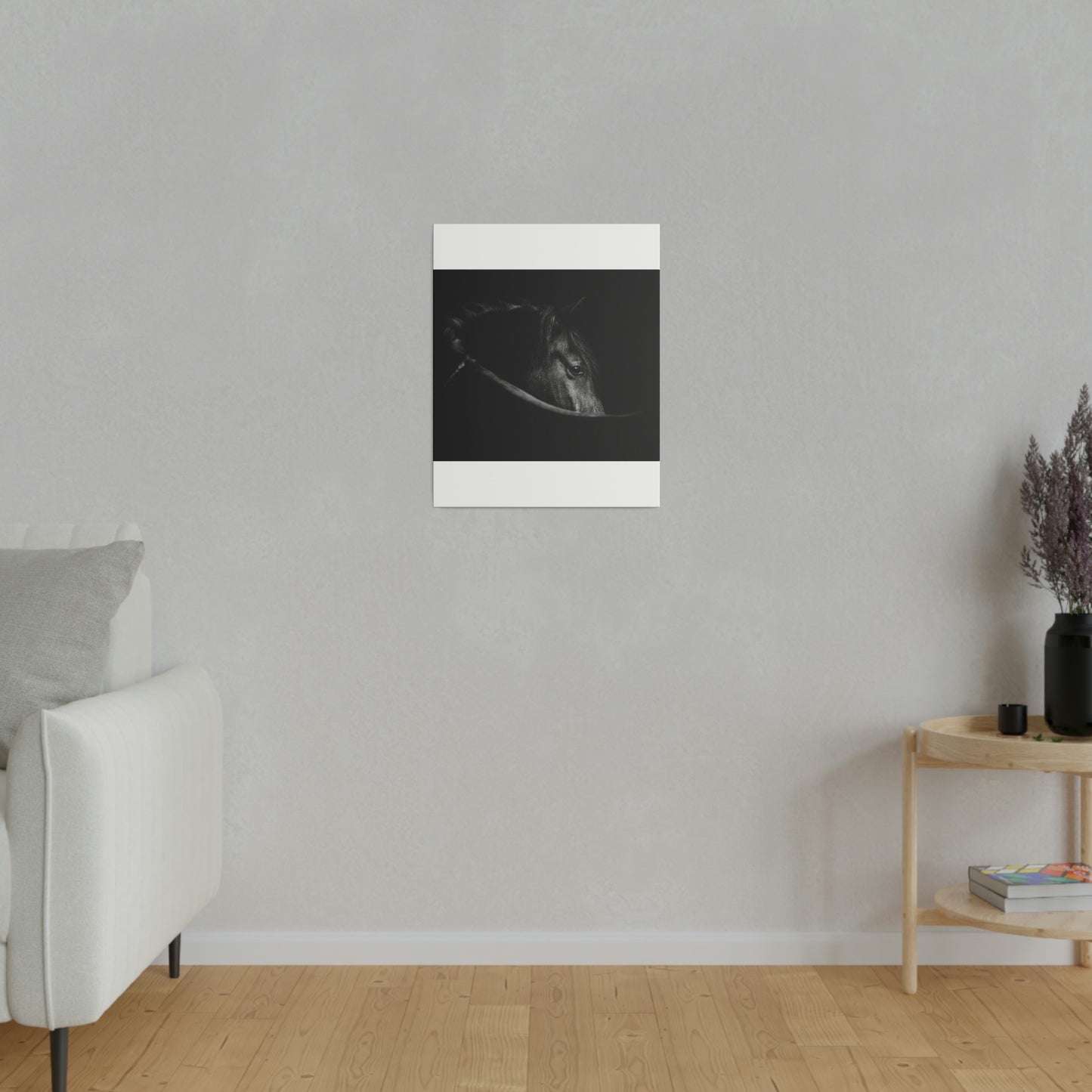 Black Beauty on Matte Canvas, Stretched, 0.75"