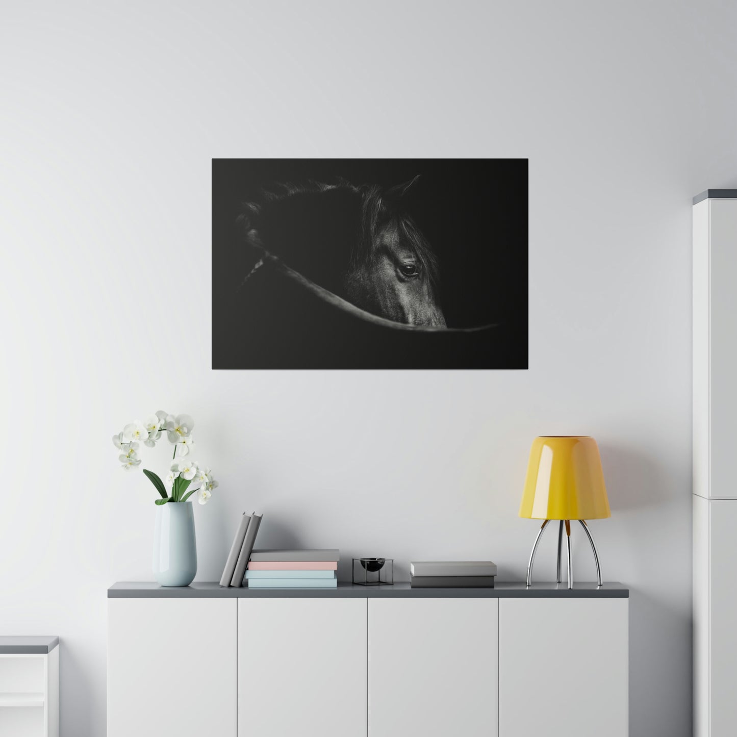 Black Beauty on Matte Canvas, Stretched, 0.75"