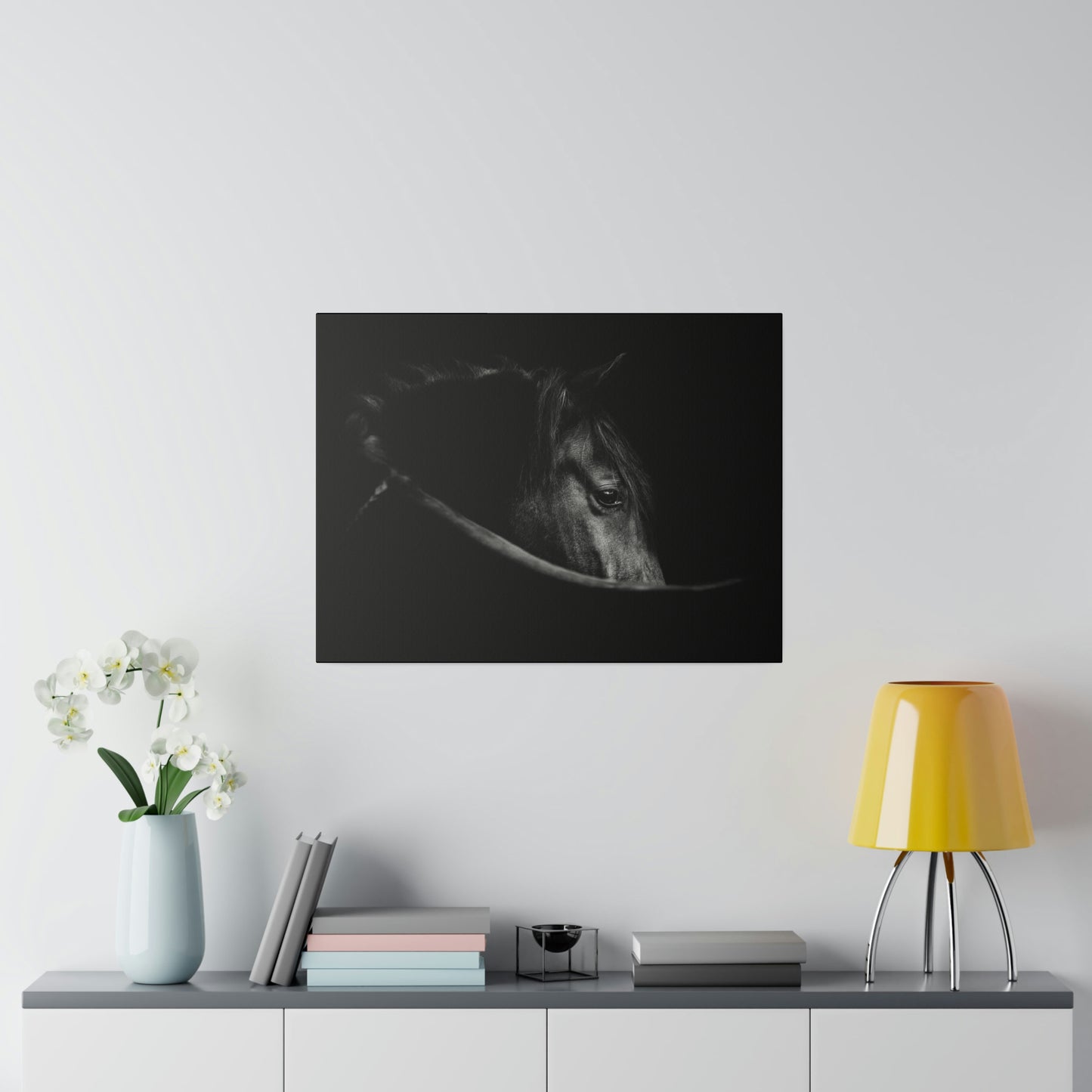 Black Beauty on Matte Canvas, Stretched, 0.75"