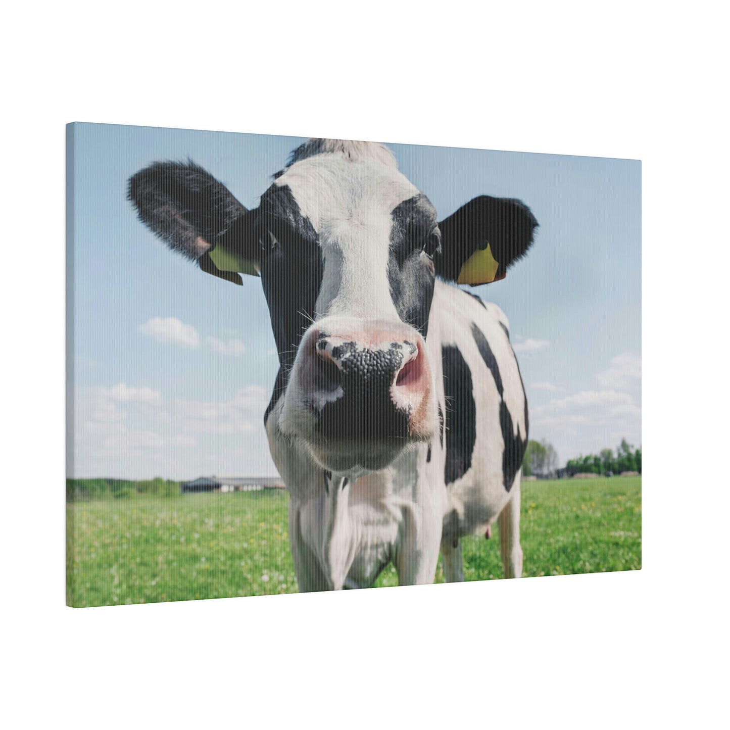 Black and White Cow, Matte Canvas, Stretched, 0.75"