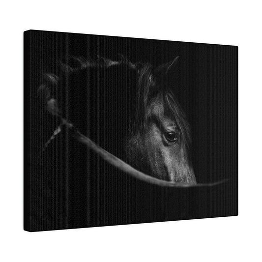 Black Beauty on Matte Canvas, Stretched, 0.75"