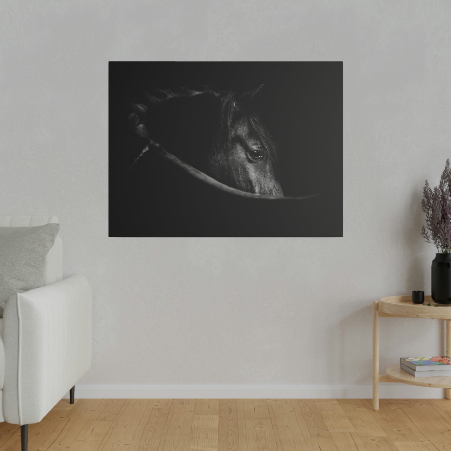 Black Beauty on Matte Canvas, Stretched, 0.75"