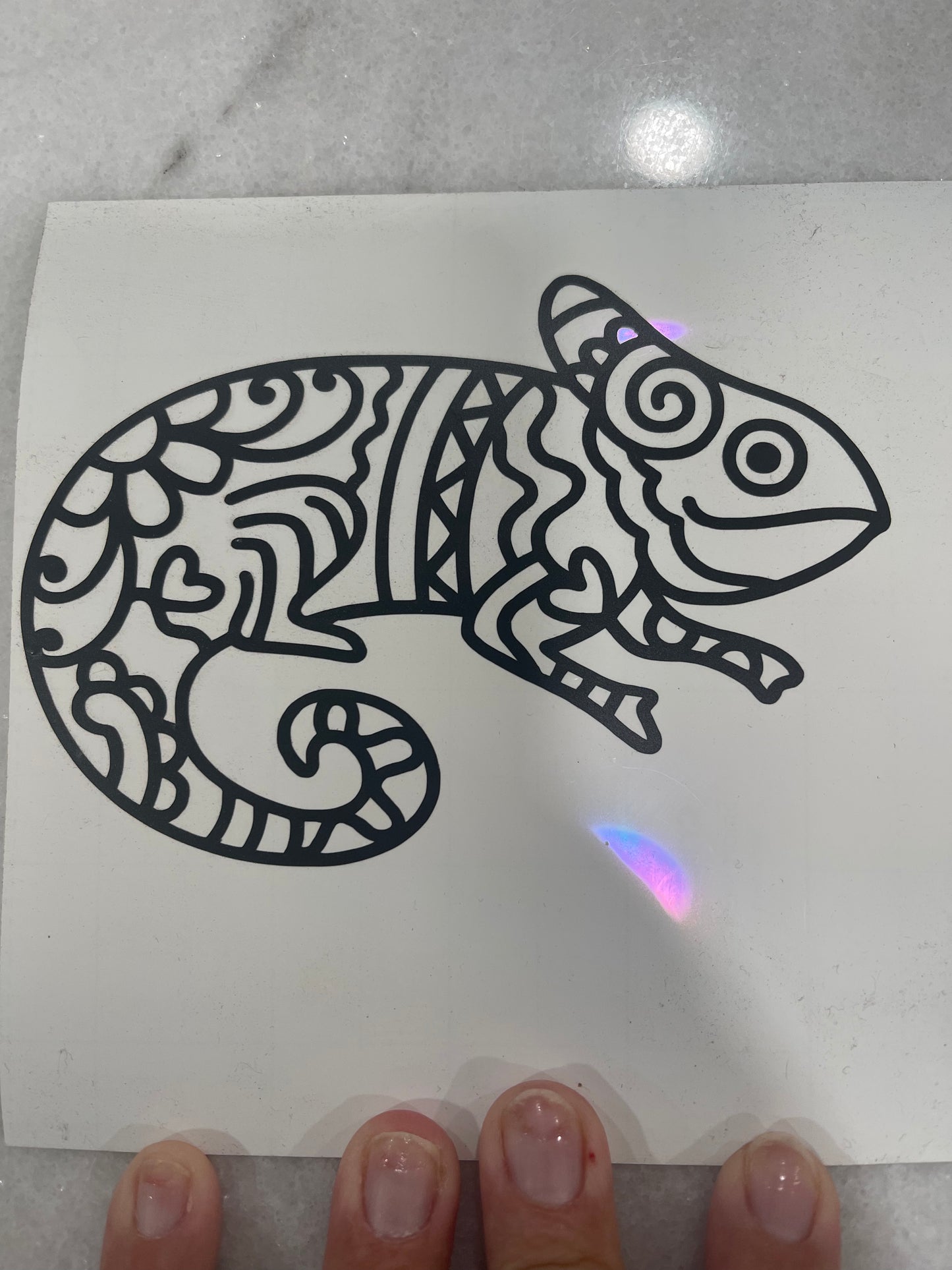 Chameleon Decal (Black Vinyl)