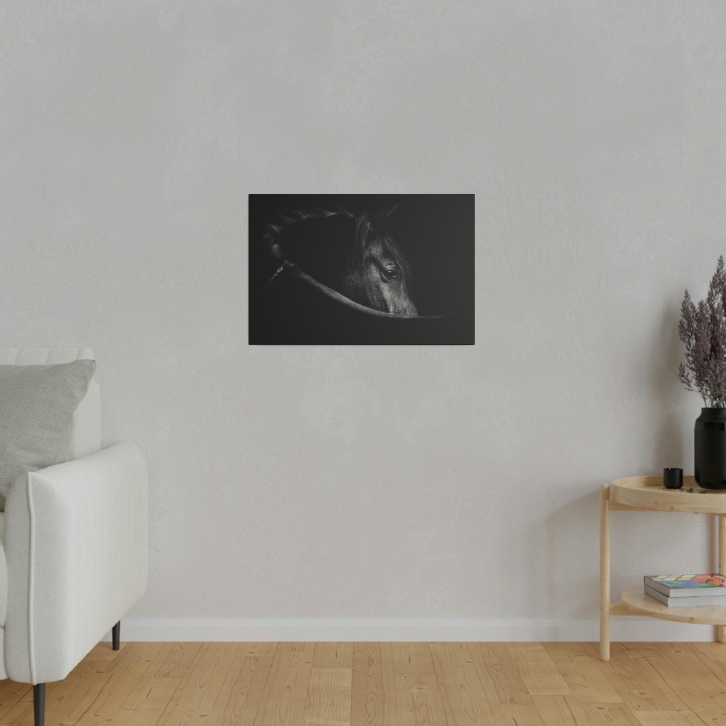 Black Beauty on Matte Canvas, Stretched, 0.75"