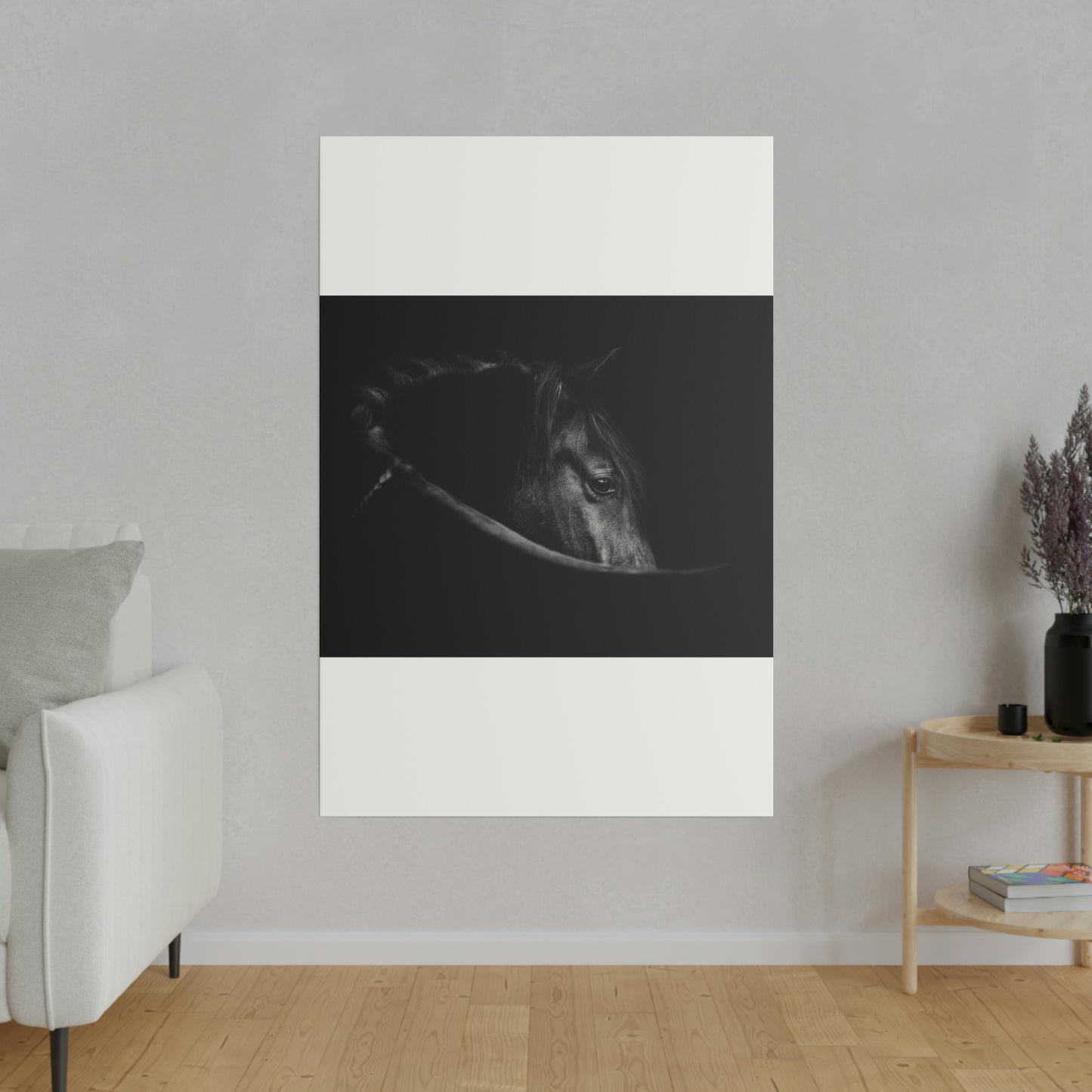 Black Beauty on Matte Canvas, Stretched, 0.75"