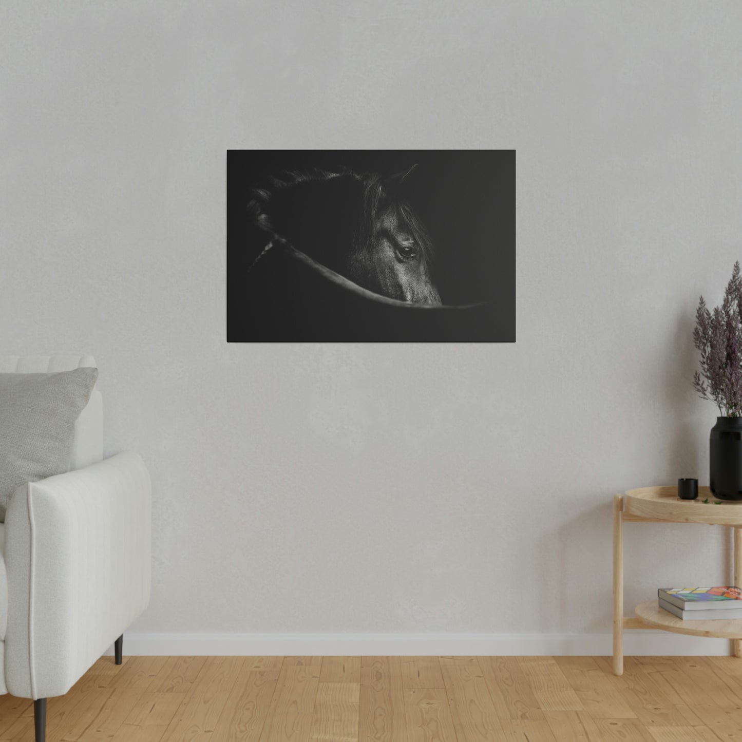 Black Beauty on Matte Canvas, Stretched, 0.75"