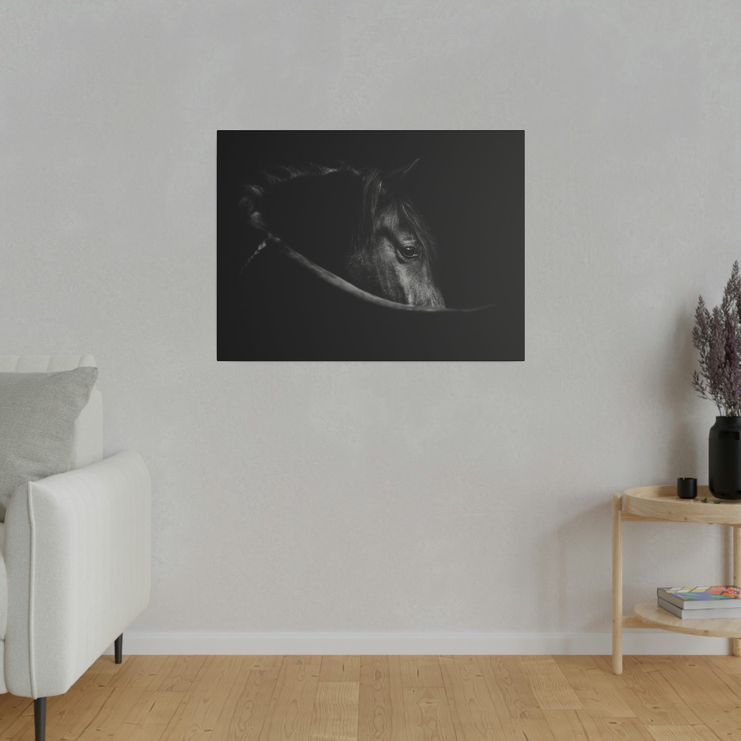 Black Beauty on Matte Canvas, Stretched, 0.75"