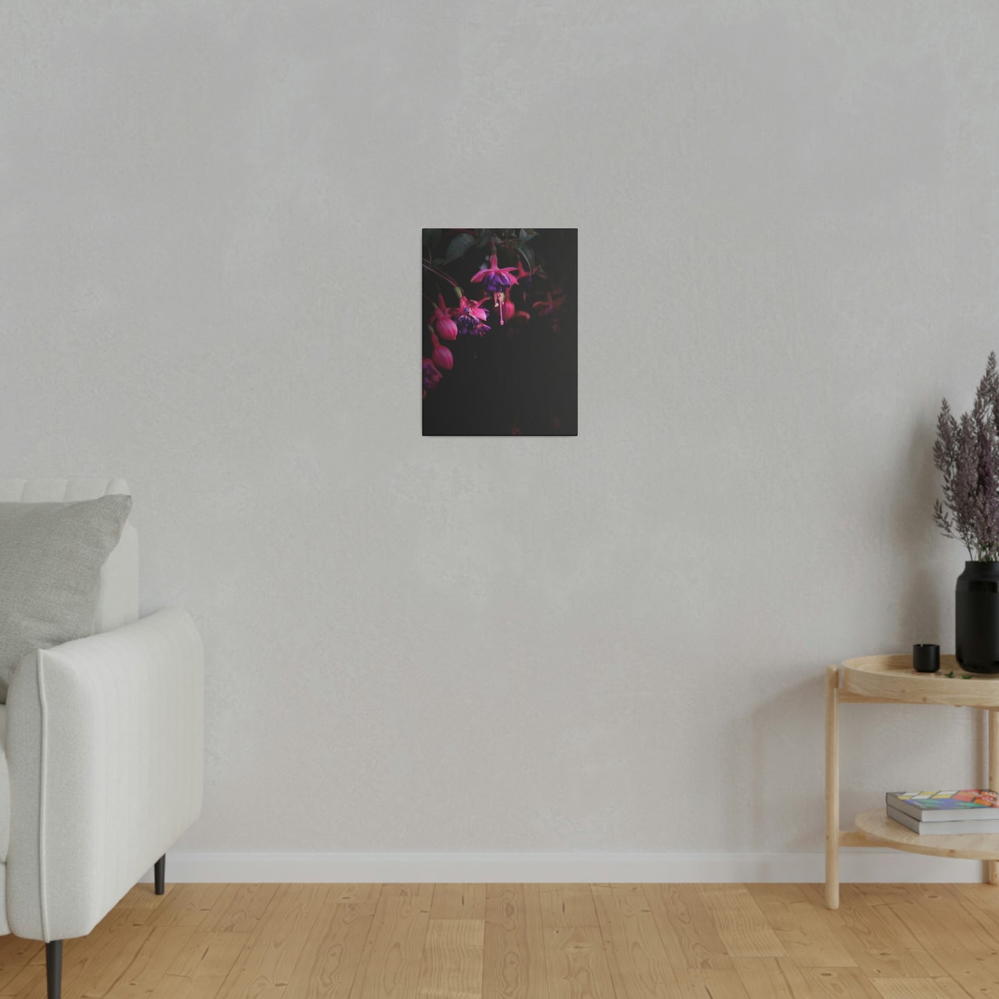 Flowers on Matte Canvas, Stretched, 0.75"