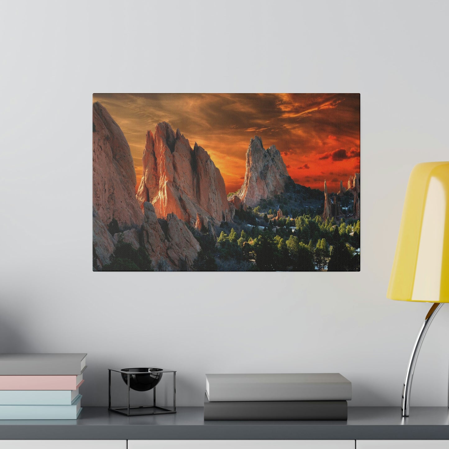 Sunset at Garden of the gods on Matte Canvas, Stretched, 0.75"