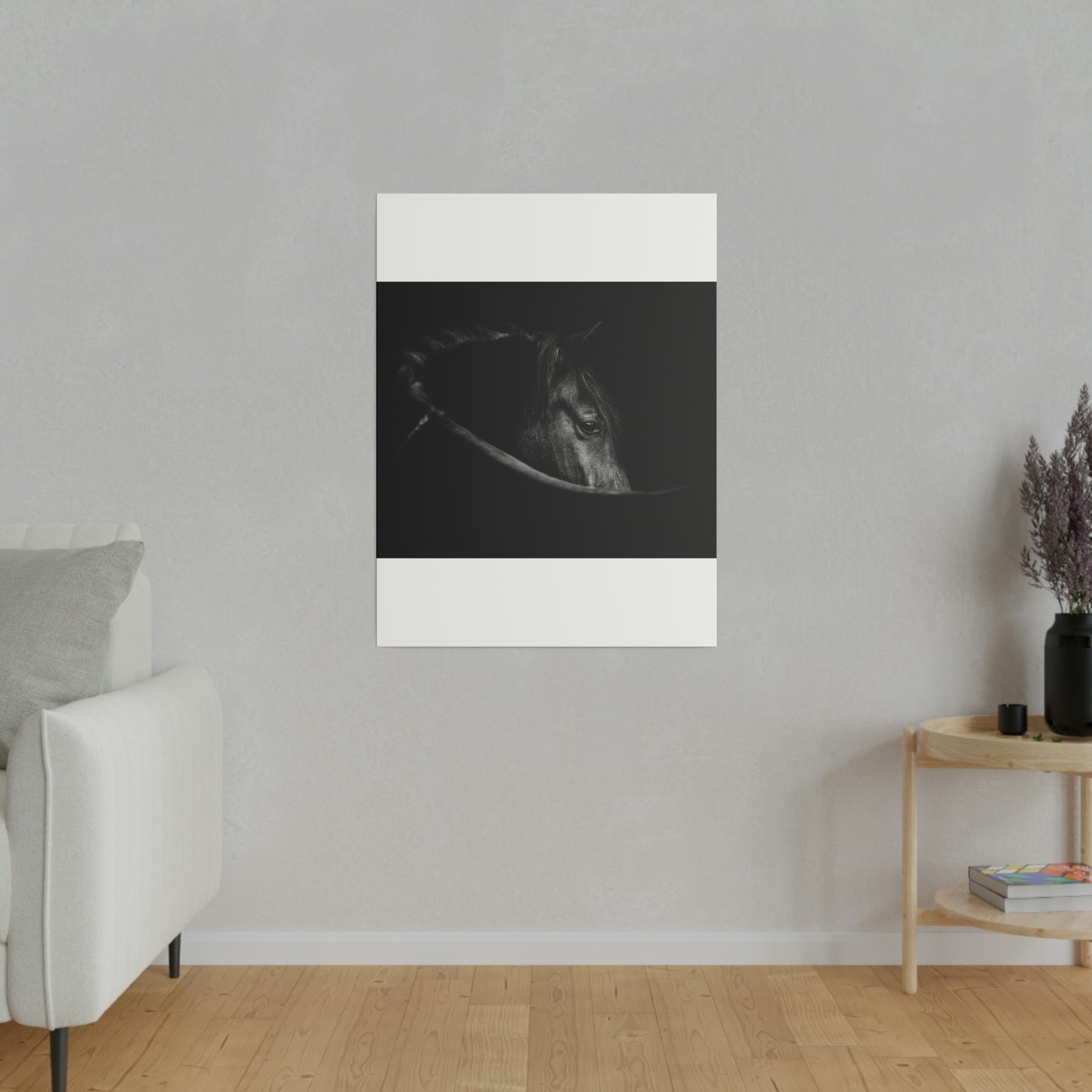 Black Beauty on Matte Canvas, Stretched, 0.75"