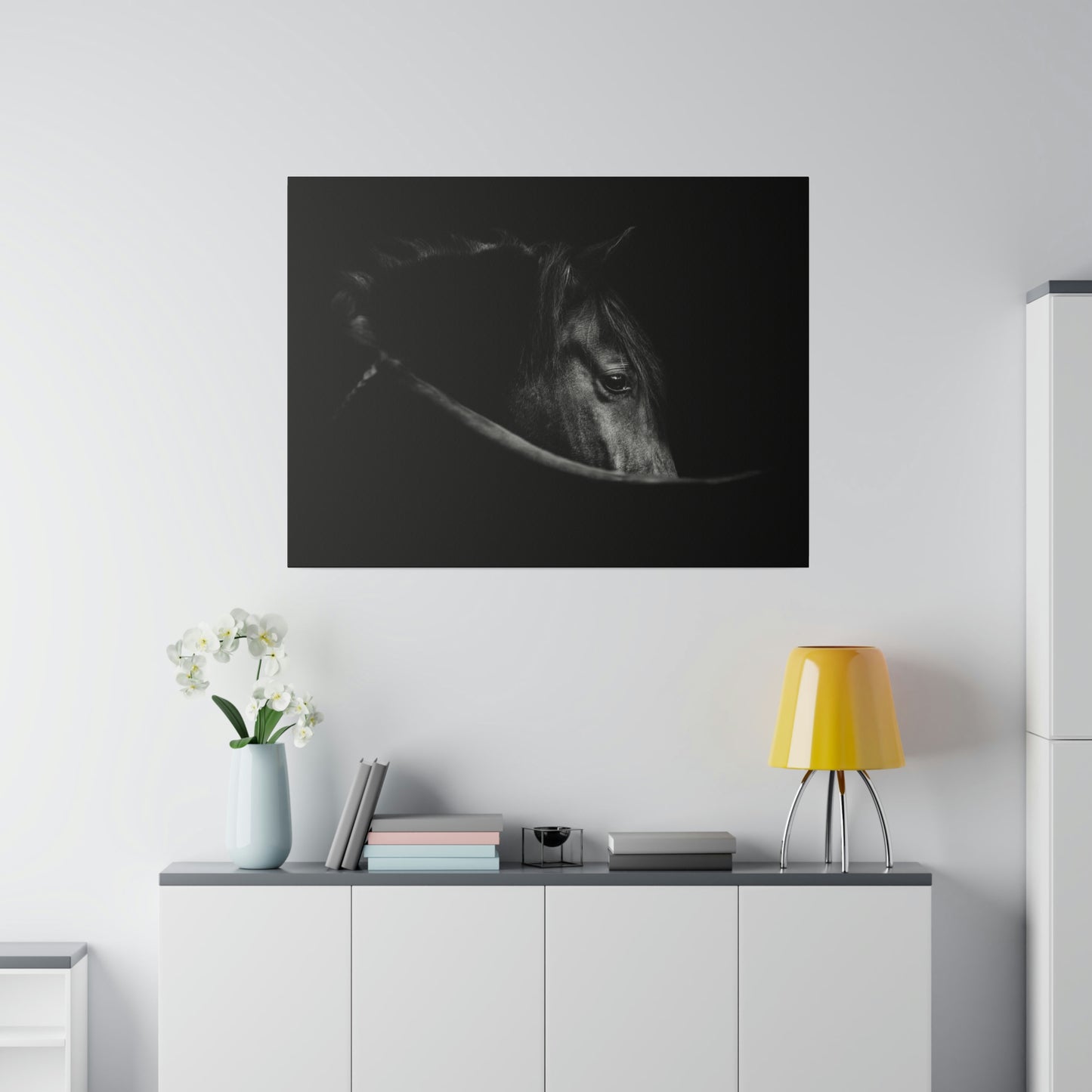 Black Beauty on Matte Canvas, Stretched, 0.75"