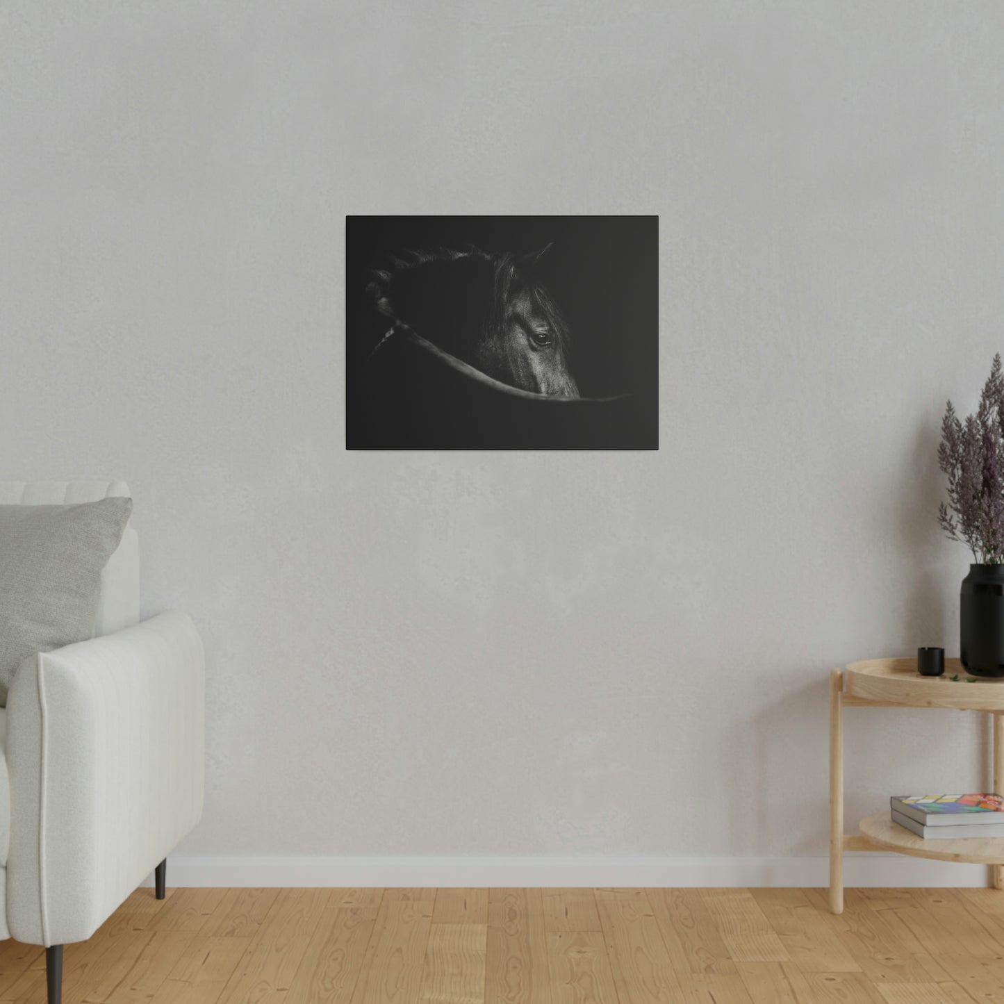 Black Beauty on Matte Canvas, Stretched, 0.75"