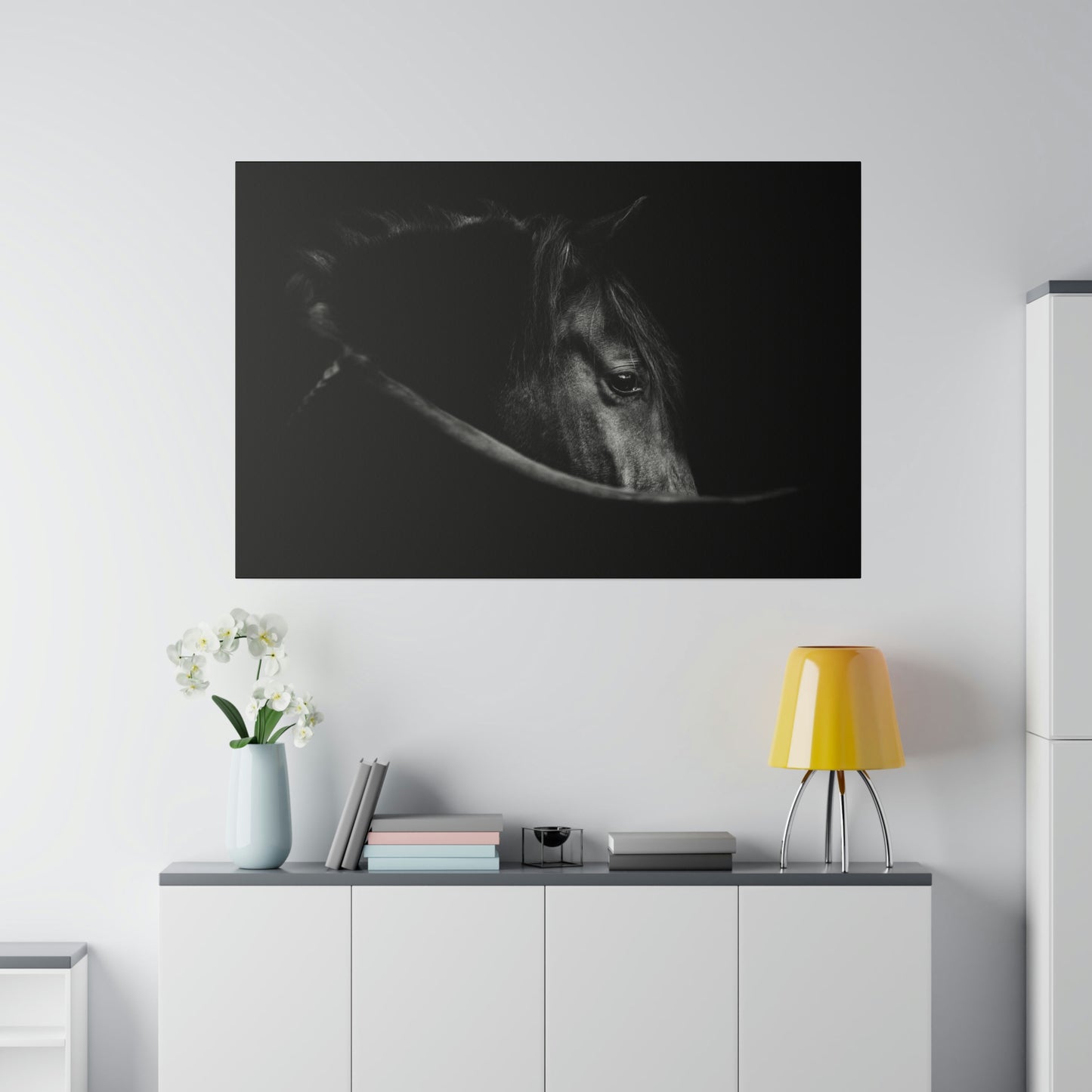 Black Beauty on Matte Canvas, Stretched, 0.75"