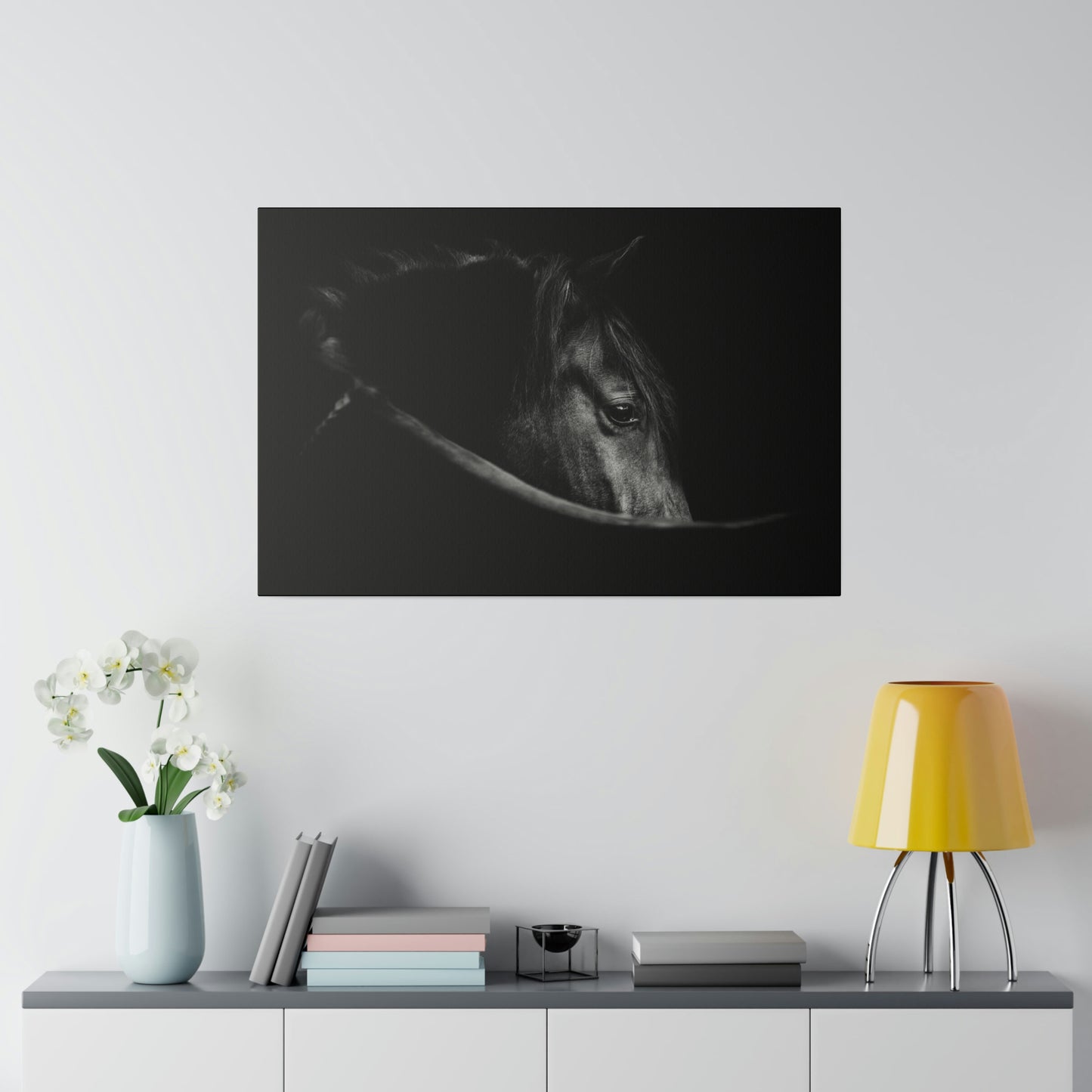 Black Beauty on Matte Canvas, Stretched, 0.75"