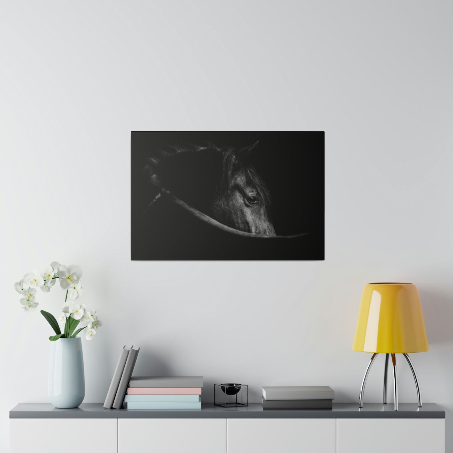 Black Beauty on Matte Canvas, Stretched, 0.75"