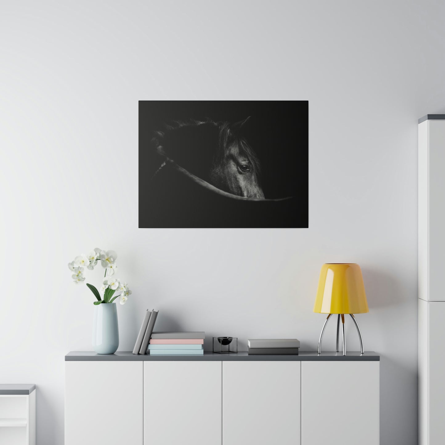 Black Beauty on Matte Canvas, Stretched, 0.75"