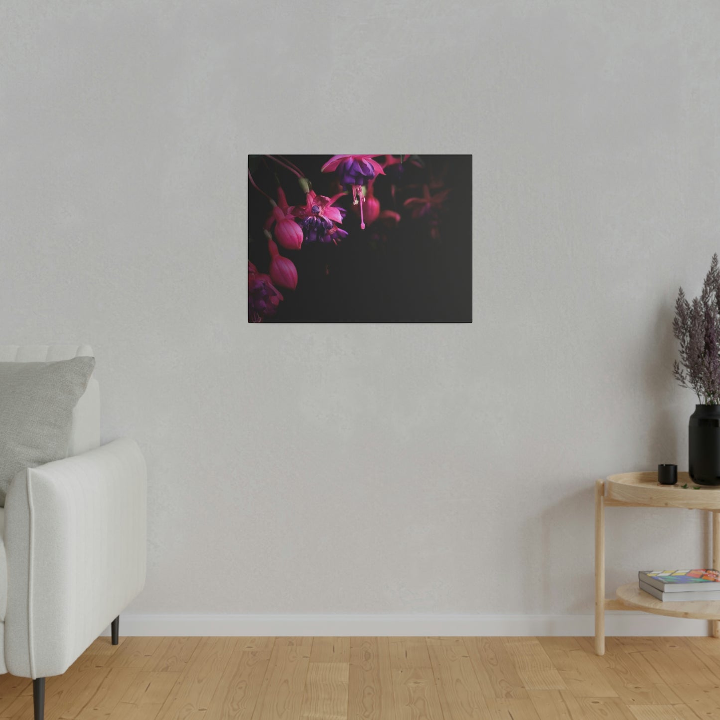 Flowers on Matte Canvas, Stretched, 0.75"