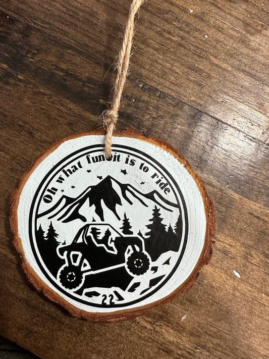 Custom circular Christmas Ornaments