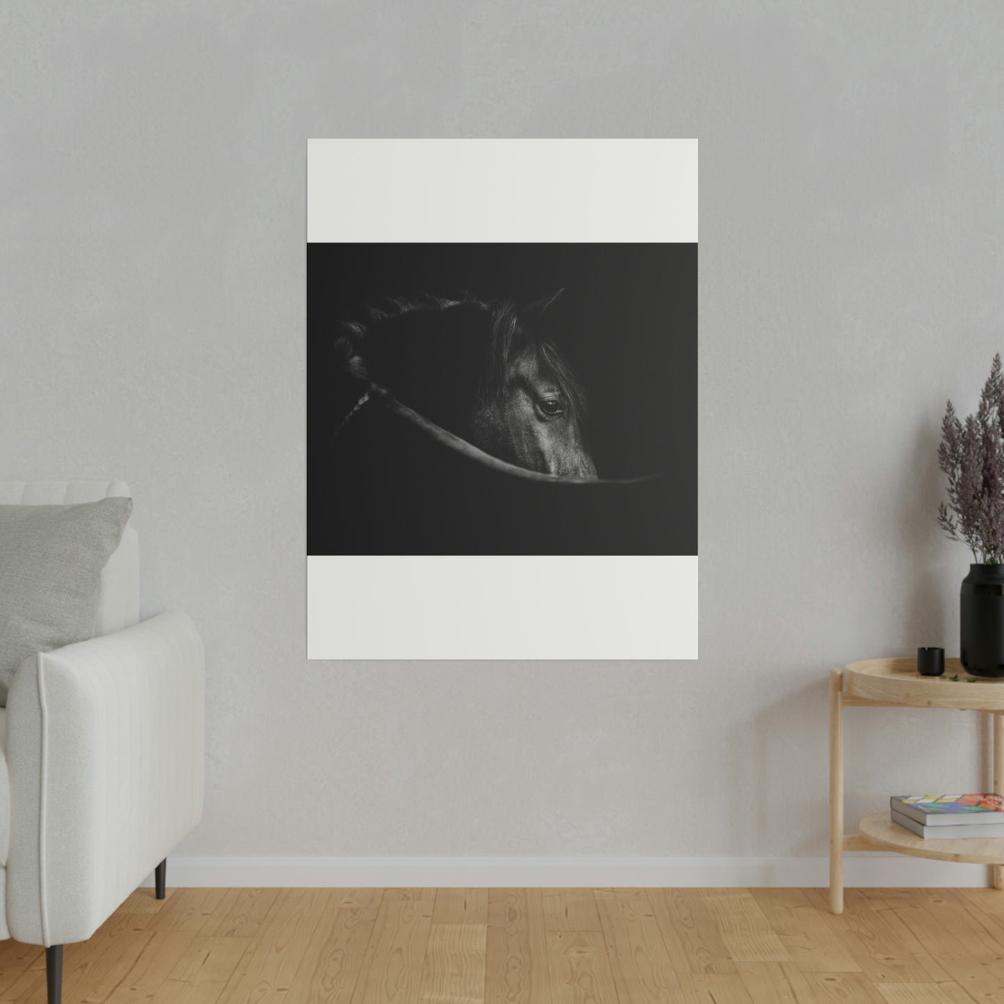 Black Beauty on Matte Canvas, Stretched, 0.75"