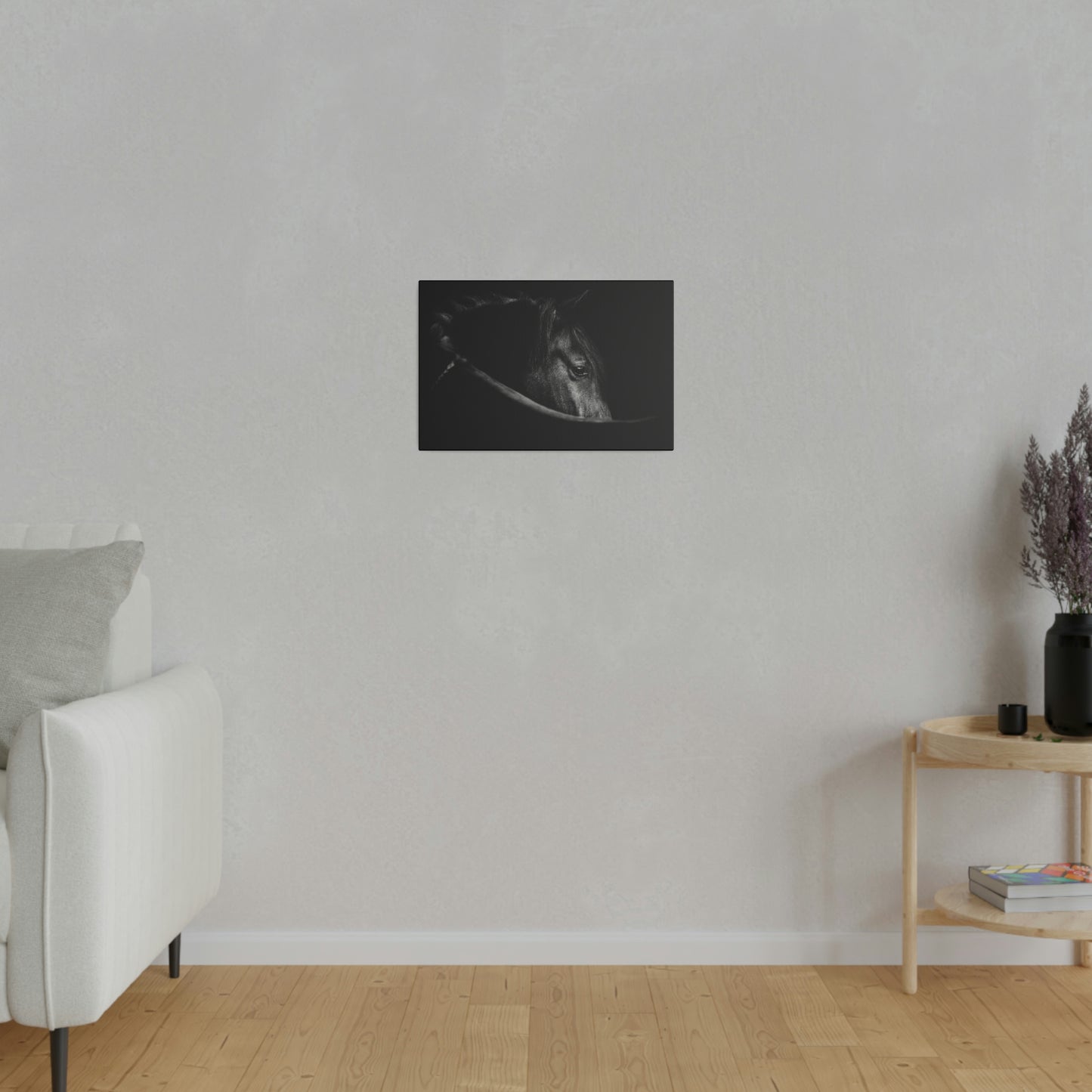 Black Beauty on Matte Canvas, Stretched, 0.75"