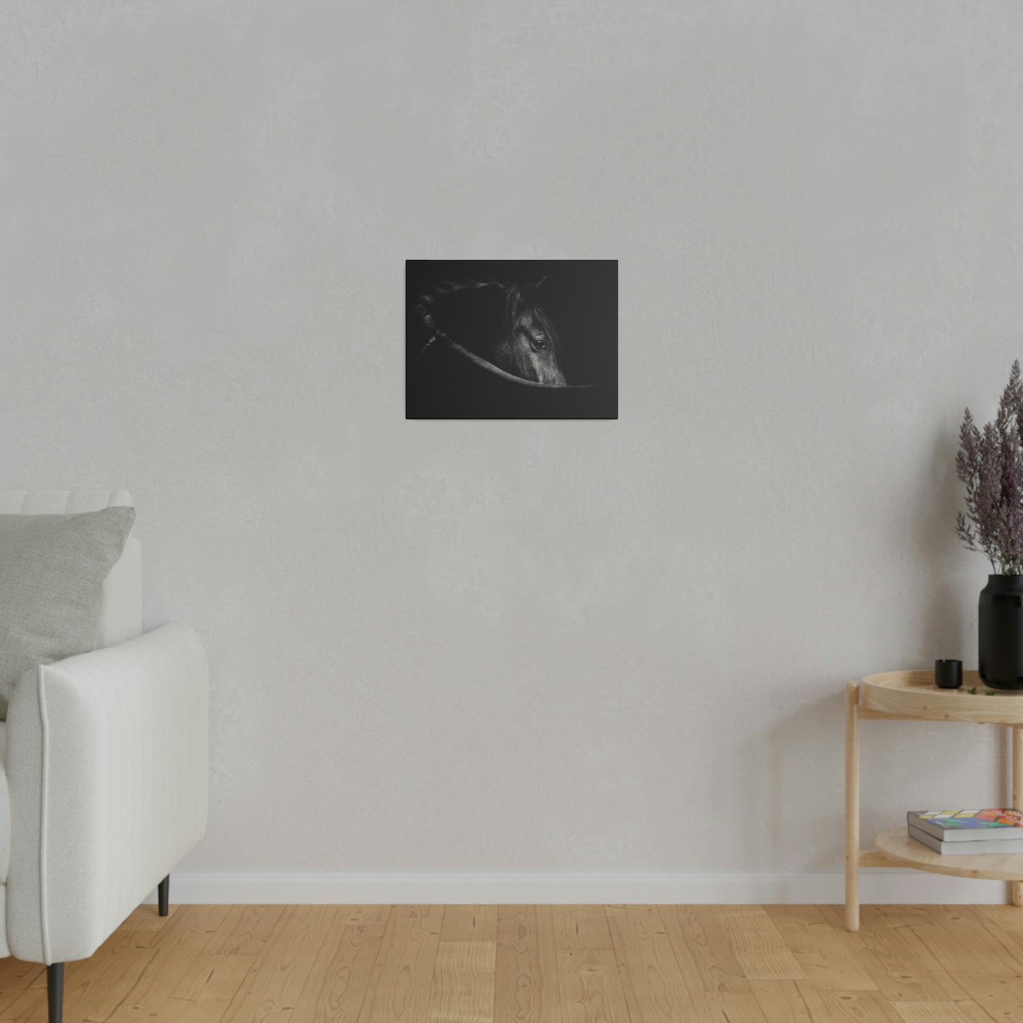 Black Beauty on Matte Canvas, Stretched, 0.75"