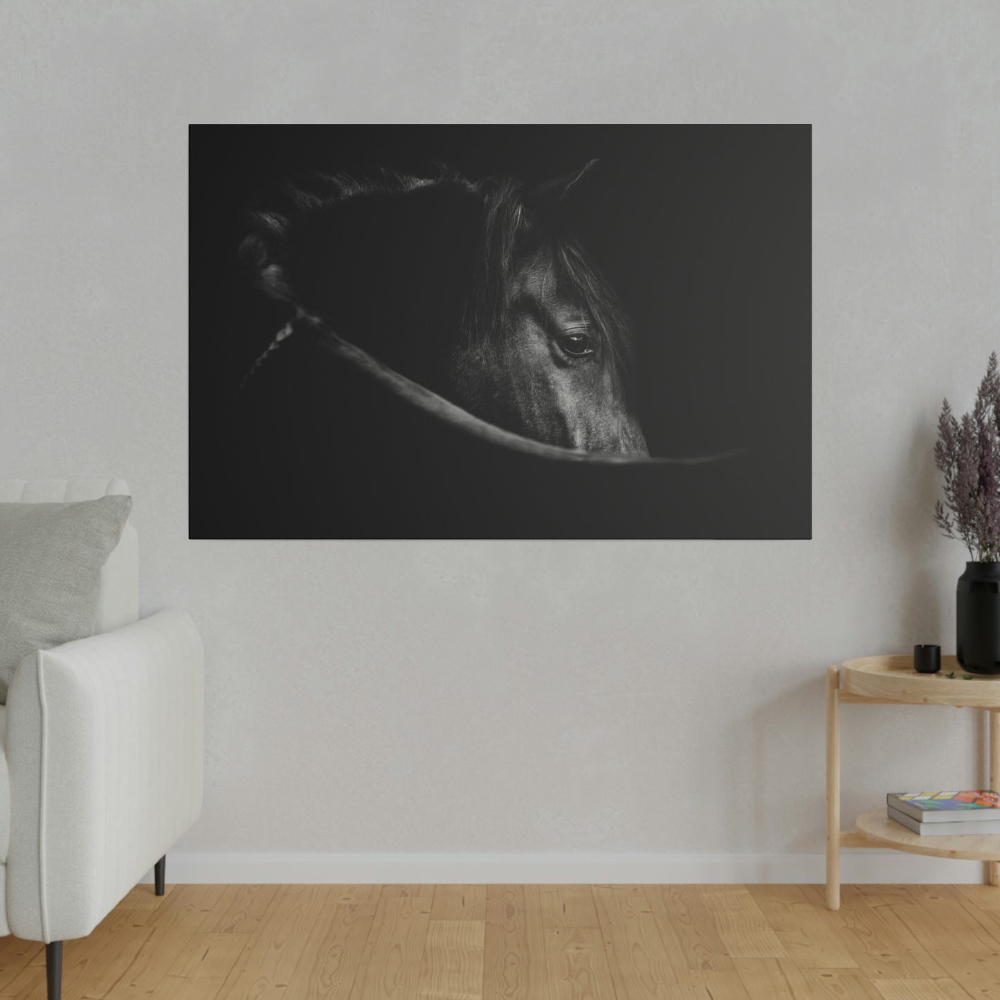 Black Beauty on Matte Canvas, Stretched, 0.75"